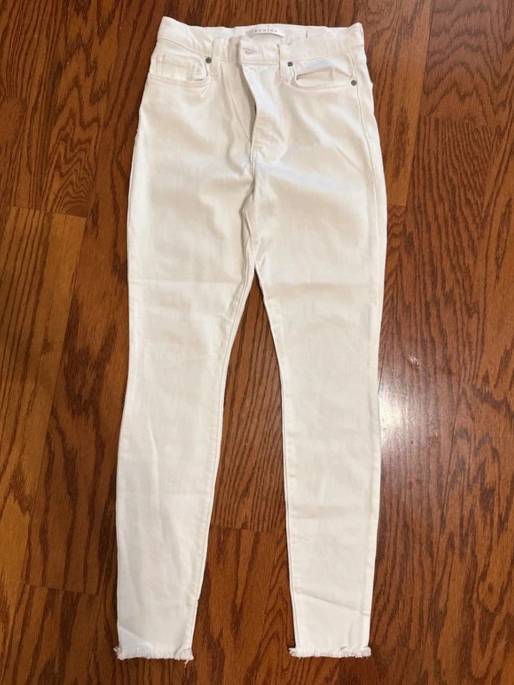 eunina White High-Rise Skinny Jeans